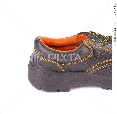 Close up of black man's boot. 11267319