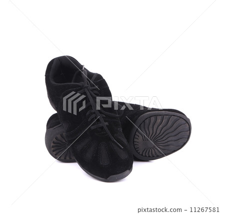 Black pair of dance shoes. Black pair of dance shoes. 11267581