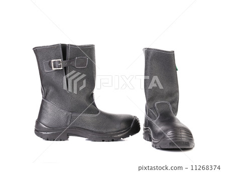 Close up of working boots. 11268374