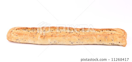 Crackling white bread with seeds. 11268417