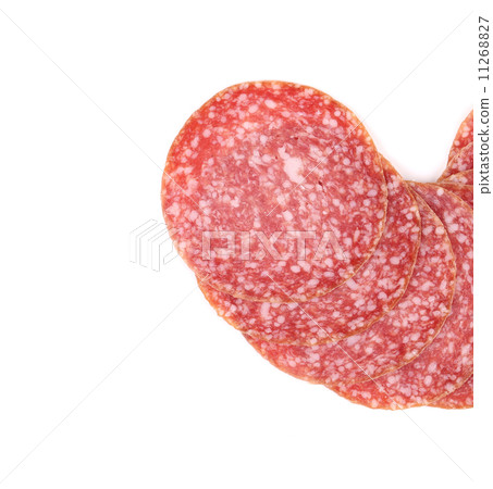 Slices of salami. 11268827
