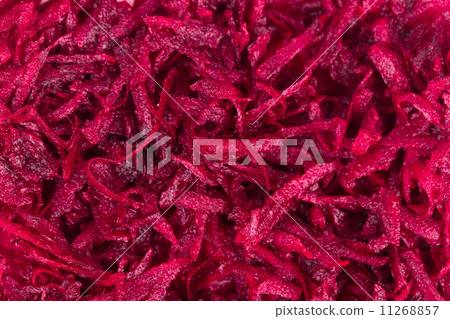 Close up of grated beets. Close up of grated beets. 11268857