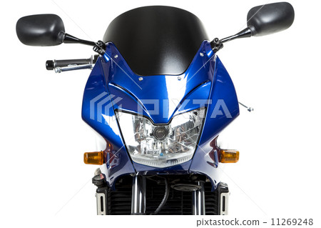 Top side of powerful motorcycle. Top side of powerful motorcycle. 11269248