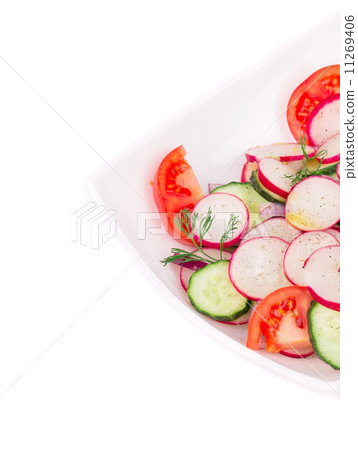 Close up of radish salad. Close up of radish salad. 11269406