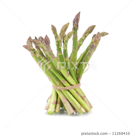 Asparagus tied on the white background. Asparagus tied on the white background. 11269410