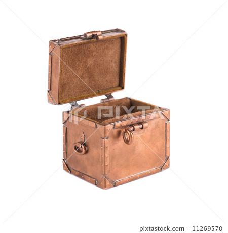 Open metallic chest. 11269570