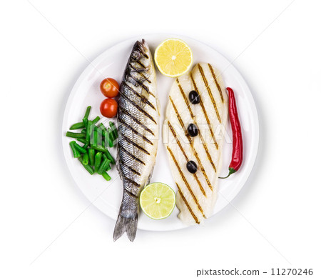 Fish fillet and seabass. 11270246