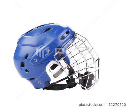 Blue hockey goalie mask. Blue hockey goalie mask. 11270520