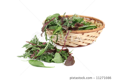 Mix salad in basket. Mix salad in basket. 11271086