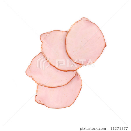 Sliced ham as fan. 11271577