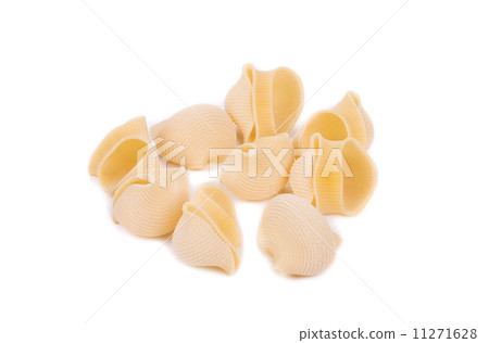 Uncooked pasta lumaconi. Uncooked pasta lumaconi. 11271628