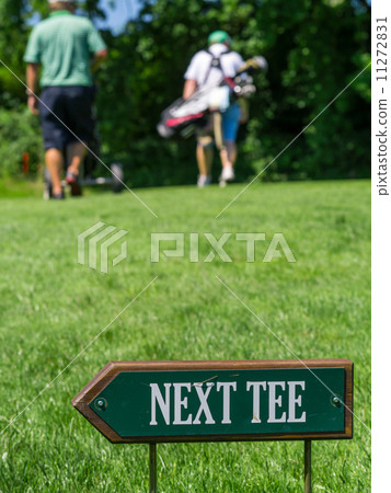 Next tee sign at the golf course Next tee sign at the golf course 11272831