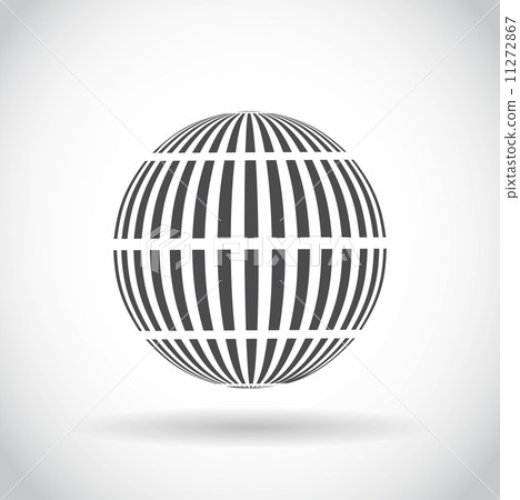 Abstract swirl sphere globe symbol Abstract swirl sphere globe symbol 11272867