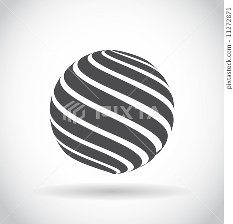 Abstract swirl sphere globe symbol 11272871