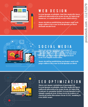 Icons for web design, seo, social media Icons for web design, seo, social media 11272879