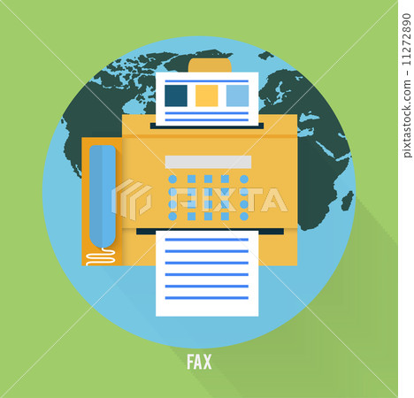 Fax icon in flat design Fax icon in flat design 11272890