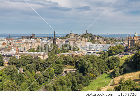 Scott monument, Carlton Hill and gardens in Edinburgh 11273726