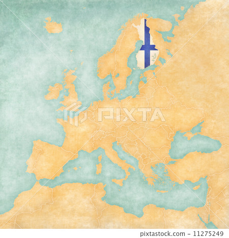 Map of Europe - Finland (Vintage Series) 11275249
