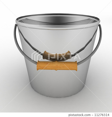 Metallic bucket - Stock Illustration [11276314] - PIXTA