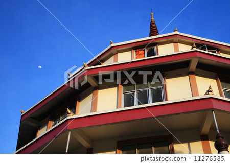 Large Thai temple at wat Payap in Korat 11276585