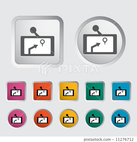 GPS navigator icon. 11276712