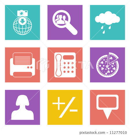 Color icons for Web Design set 49 - Stock Illustration [11277010] - PIXTA