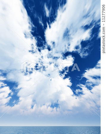 Wind and clouds with the sea 11277906