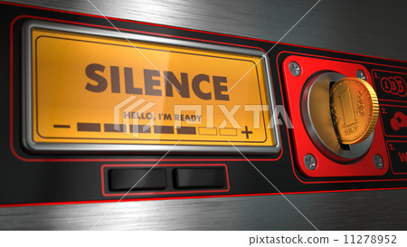 Silence on Display of Vending Machine. 11278952