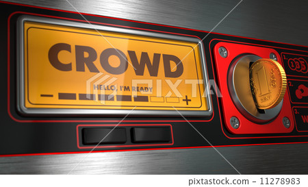 Crowd on Display of Vending Machine. 11278983