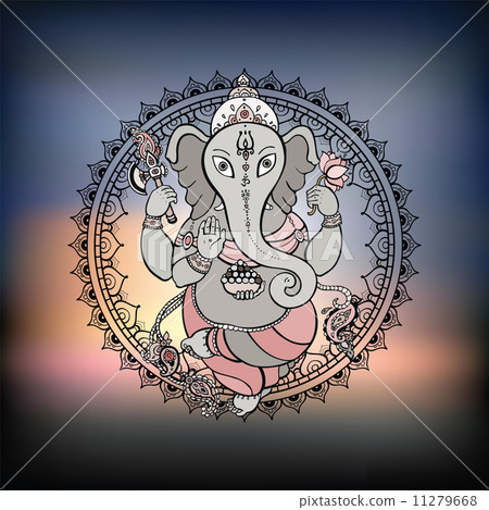 Ganesha Hand drawn illustration. Ganesha Hand drawn illustration. 11279668