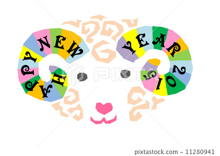 New year's greeting material New year's greeting material 11280941