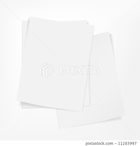 stack of paper on white background stack of paper on white background 11283997