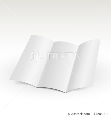 empty window fold flyer in white background empty window fold flyer in white background 11283998