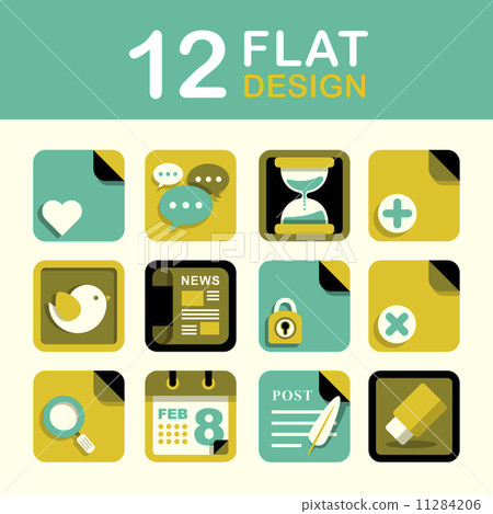 Blog Media Icon Set Blog Media Icon Set 11284206
