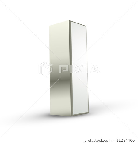 3d alphabet silver I - Stock Illustration [11284400] - PIXTA