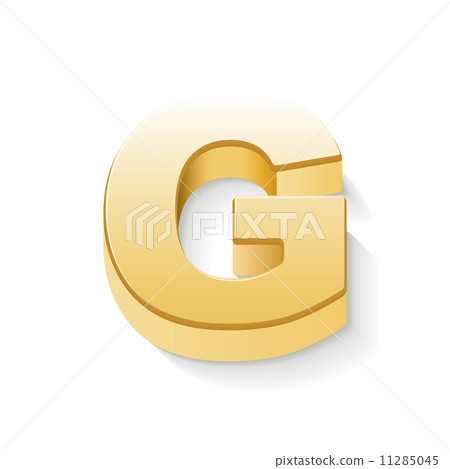 3d golden letter G - Stock Illustration [11285045] - PIXTA