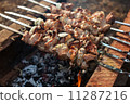Cooking marinated shashlik 11287216