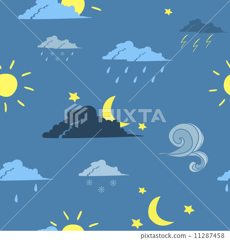 Seamless weather forecast background 11287458