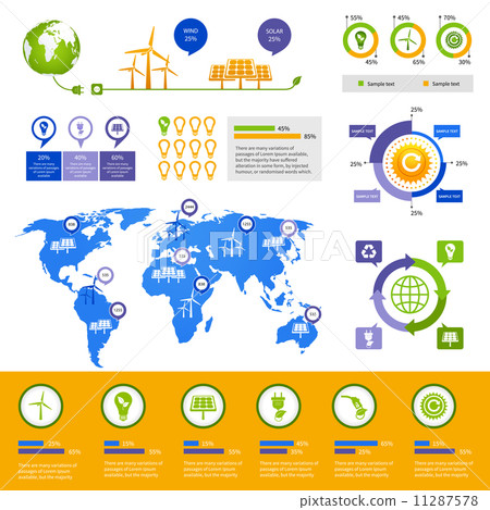 Energy infographic template - Stock Illustration [11287578] - PIXTA