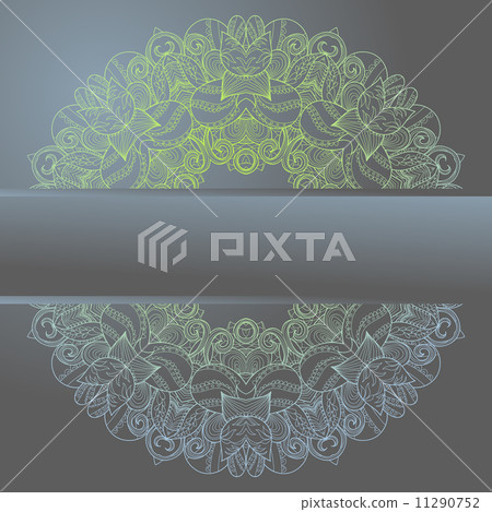 Circle lace hand-drawn ornament card Circle lace hand-drawn ornament card 11290752