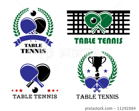 Ping-pong and table tennis symbols 11292884