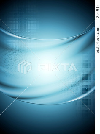 Abstract tech wavy blue background Abstract tech wavy blue background 11293913