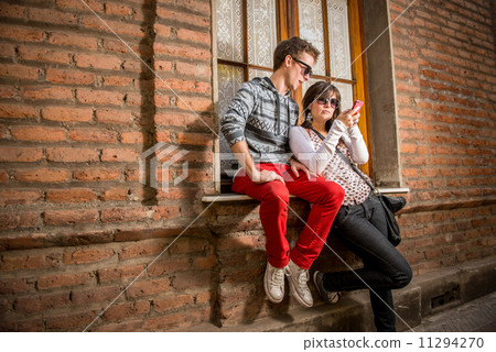 Urban people using technology Urban people using technology 11294270