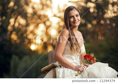 Gorgeous bride getting married 11294374
