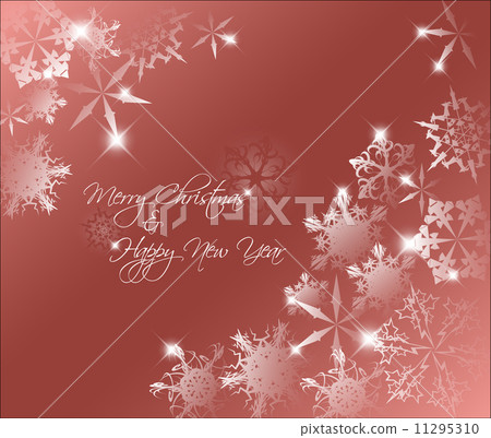 Vector red abstract Christmas background 11295310