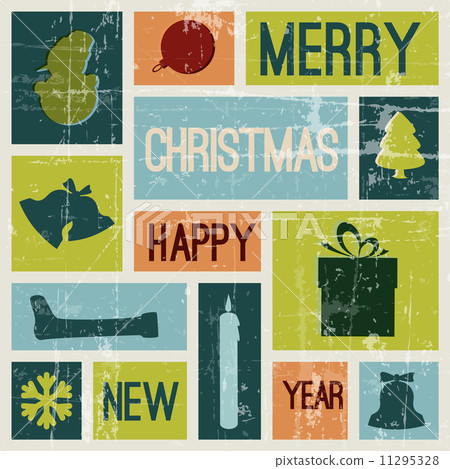 Vector Vintage vector christmas card 11295328