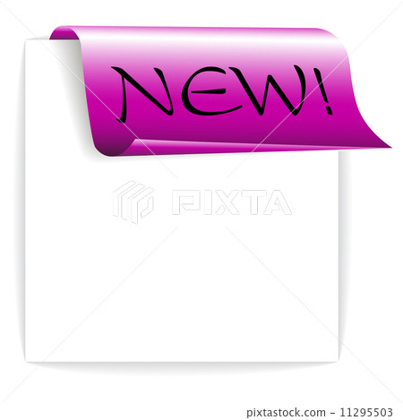 Fresh purple ribbon / paper - bookmark 11295503