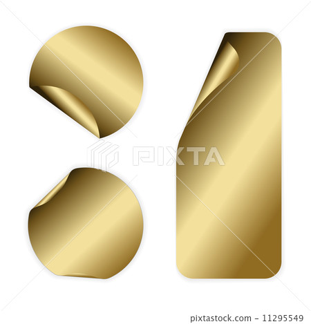 Golden labels and stickers 11295549