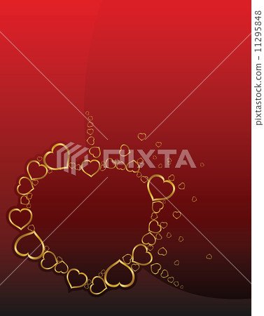 Valentines background with hearts 11295848