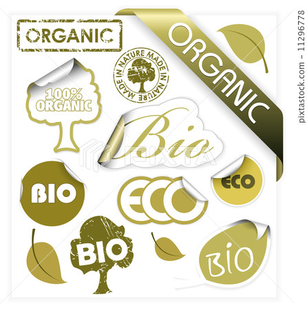 Set of vector bio, eco, organic elements 11296778